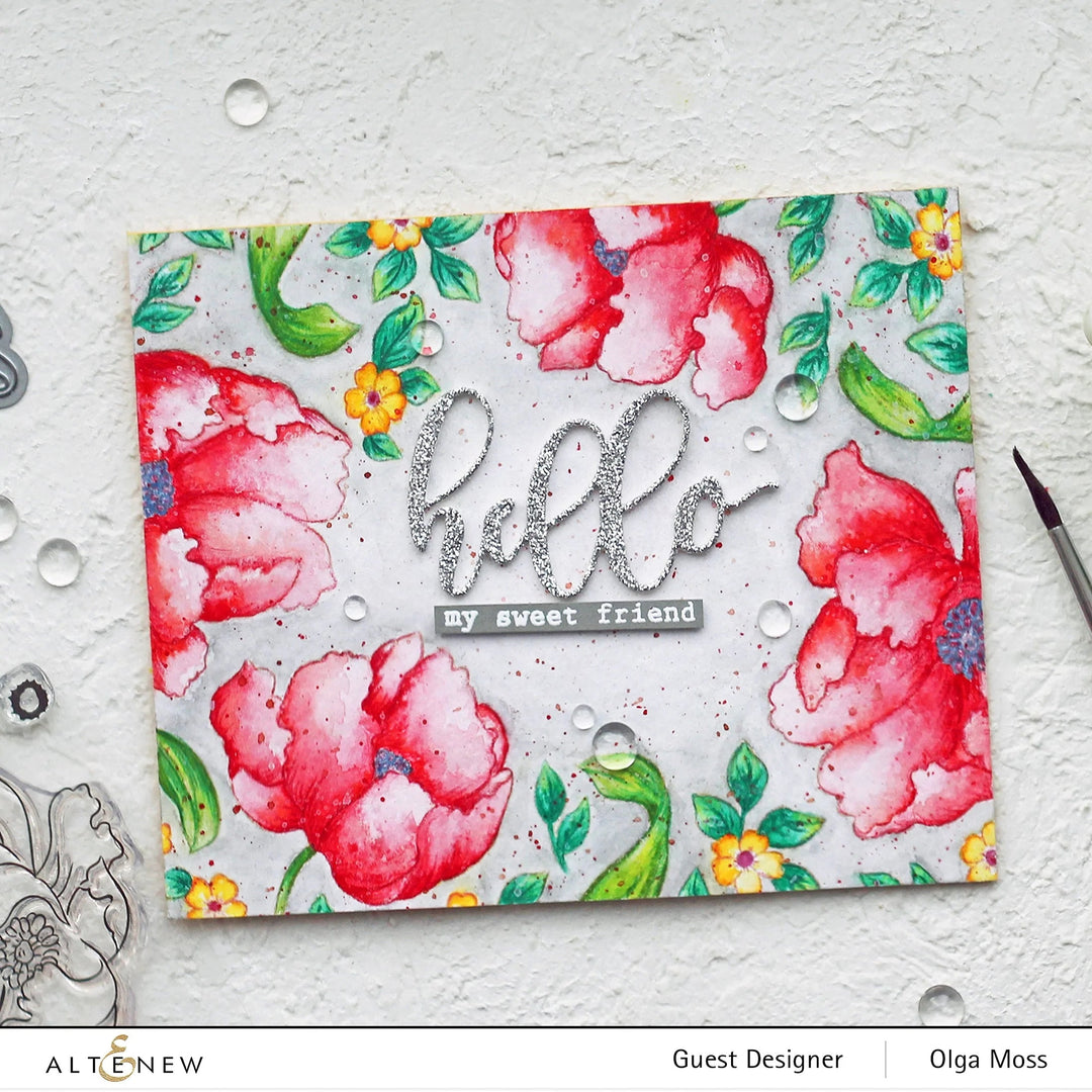 Build-A-Flower Set Build-A-Flower: Poppy Layering Stamp & Die Set