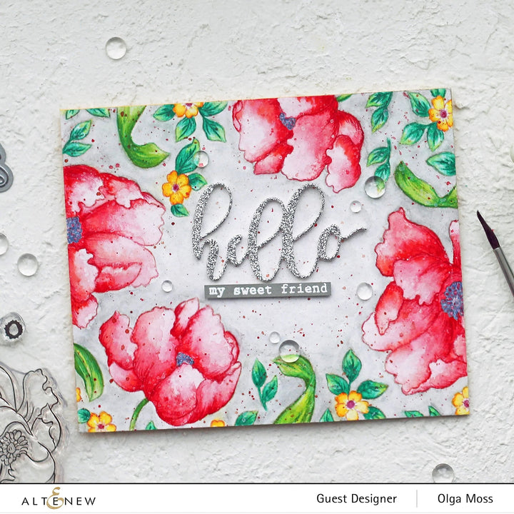 Build-A-Flower Set Build-A-Flower: Poppy Layering Stamp & Die Set