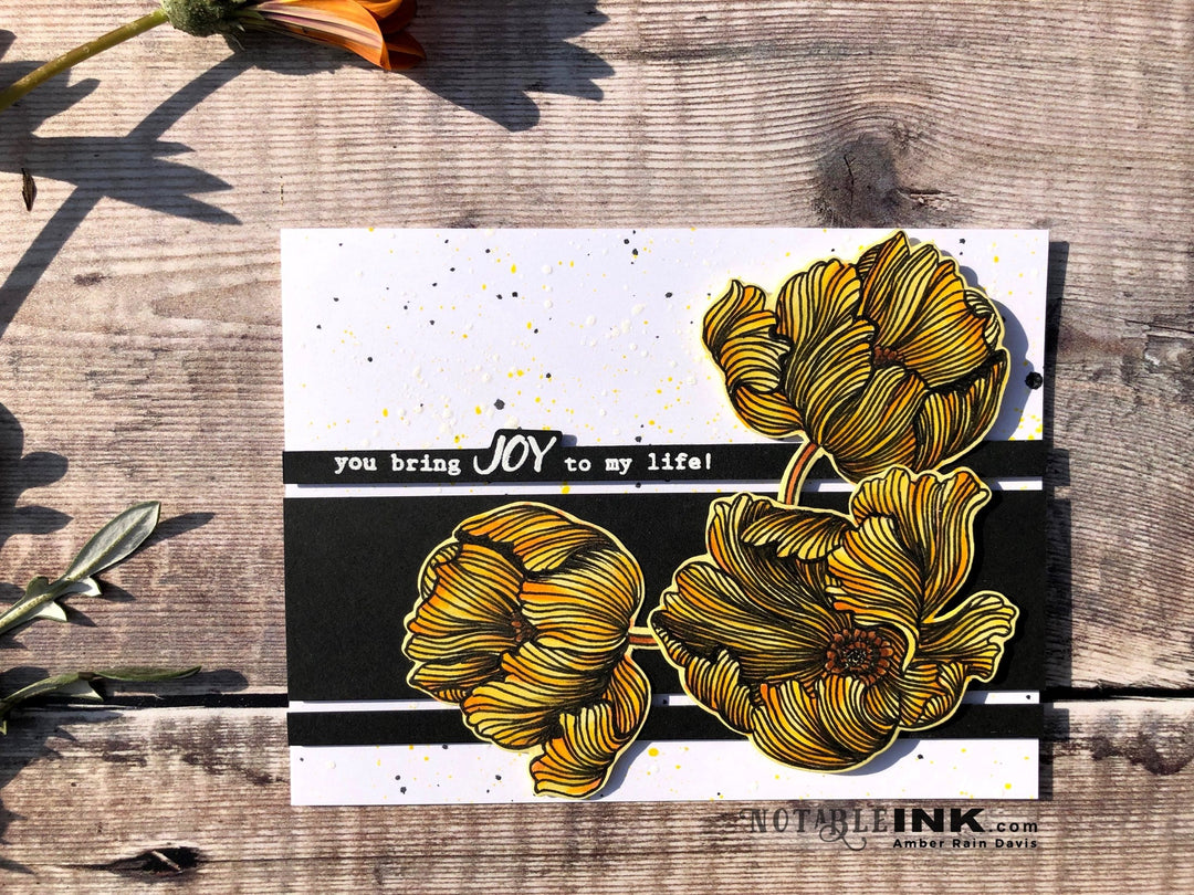 Build-A-Flower Set Build-A-Flower: Poppy Layering Stamp & Die Set