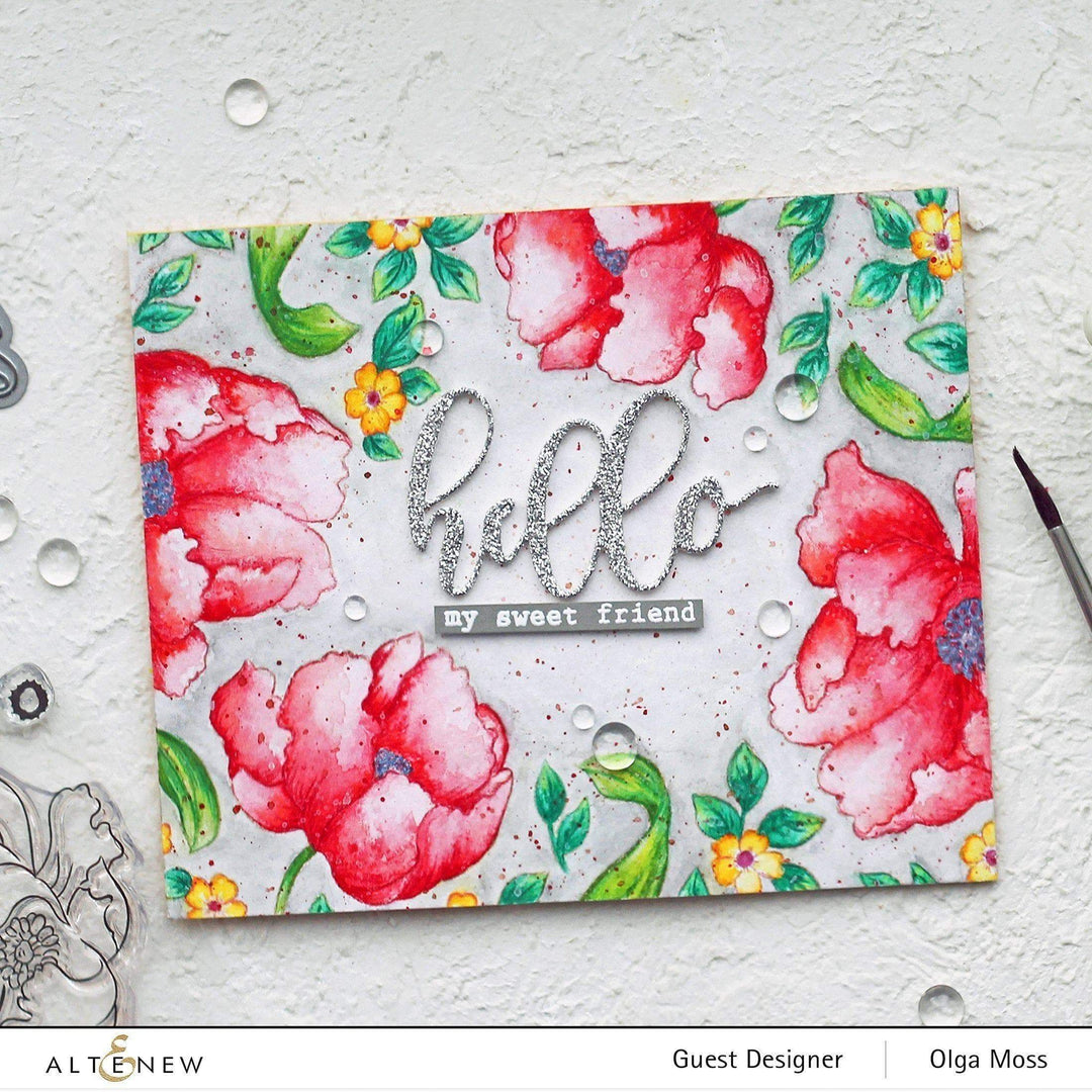 Build-A-Flower Set Build-A-Flower: Poppy Layering Stamp & Die Set