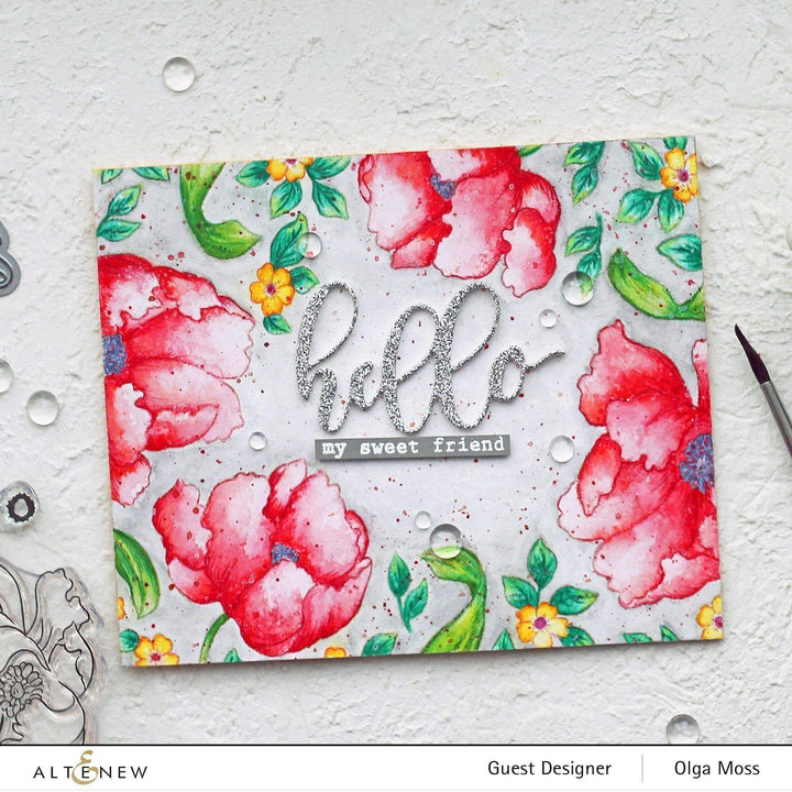Build-A-Flower Set Build-A-Flower: Poppy Layering Stamp & Die Set