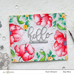 Build-A-Flower Set Build-A-Flower: Poppy Layering Stamp & Die Set