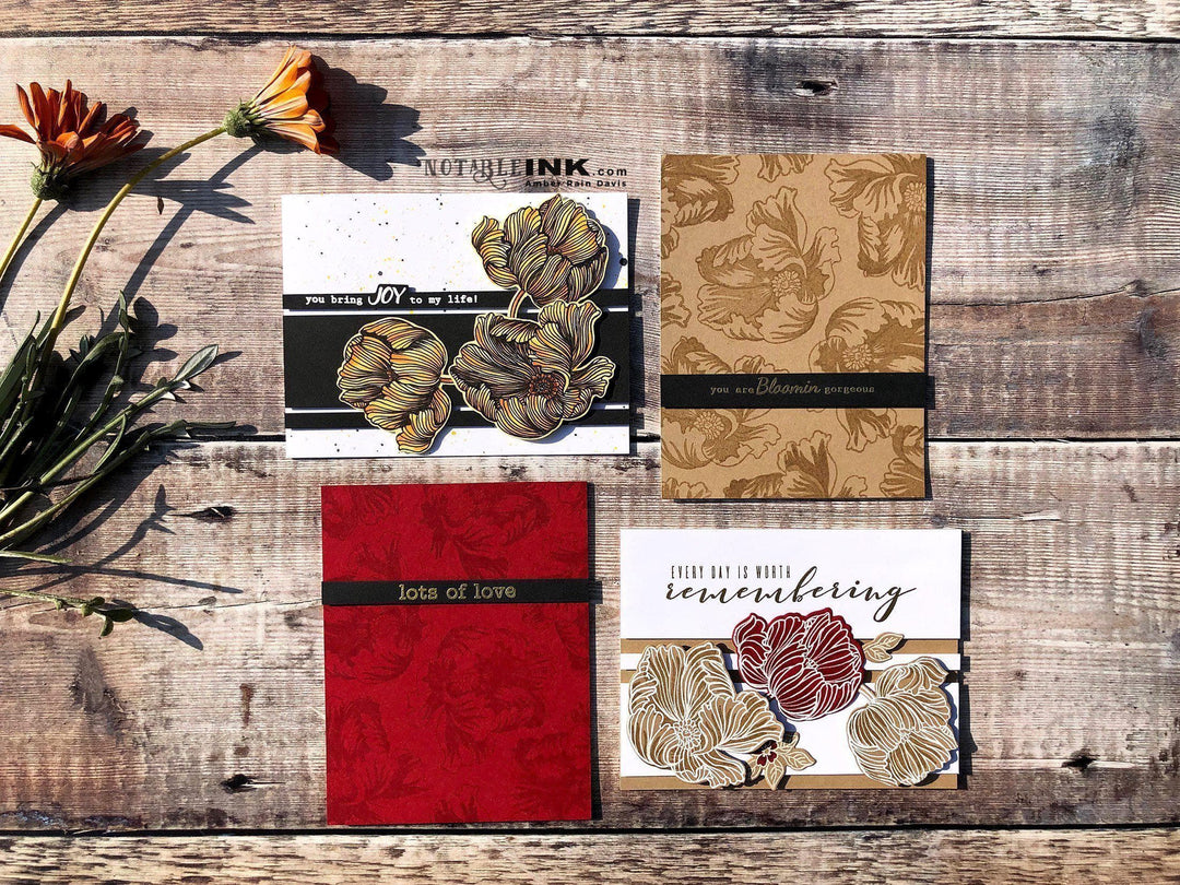 Build-A-Flower Set Build-A-Flower: Poppy Layering Stamp & Die Set
