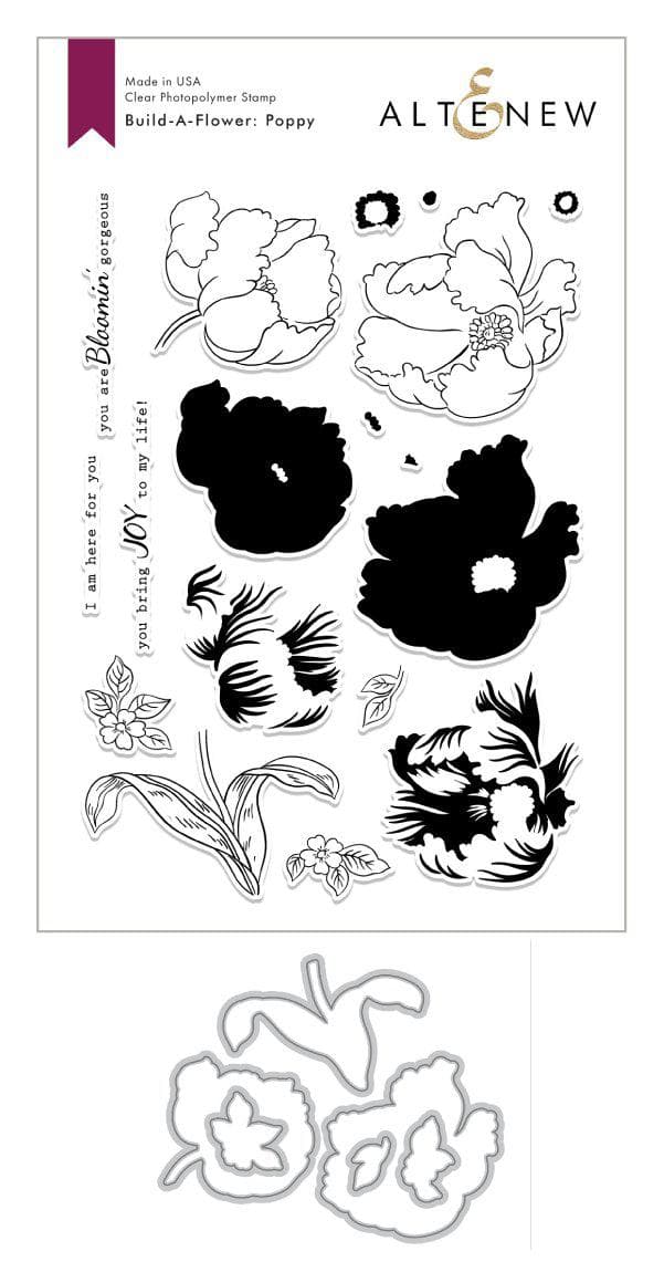 Build-A-Flower Set Build-A-Flower: Poppy Layering Stamp & Die Set