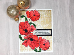 Build-A-Flower Set Build-A-Flower: Poppy Layering Stamp & Die Set