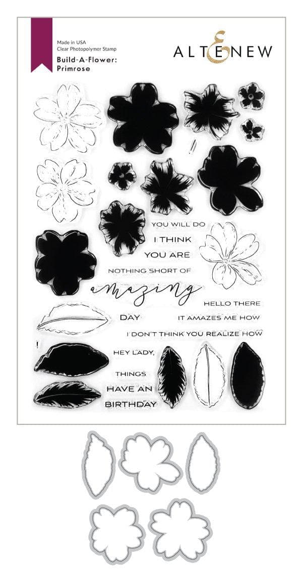 Build-A-Flower Set Build-A-Flower: Primrose Layering Stamp & Die Set