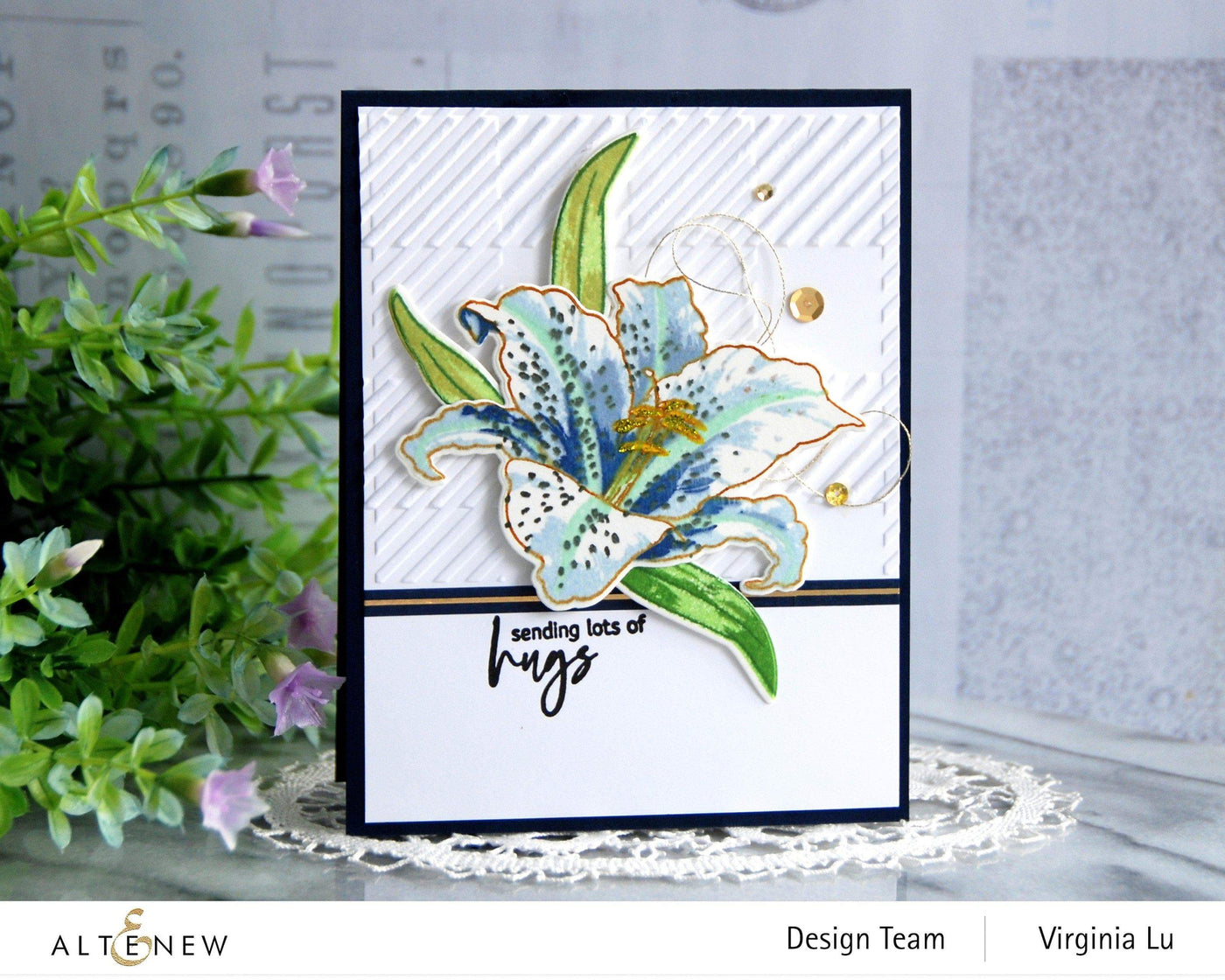 Build-A-Flower Set Build-A-Flower: Queen of the Lilies Layering Stamp & Die Set