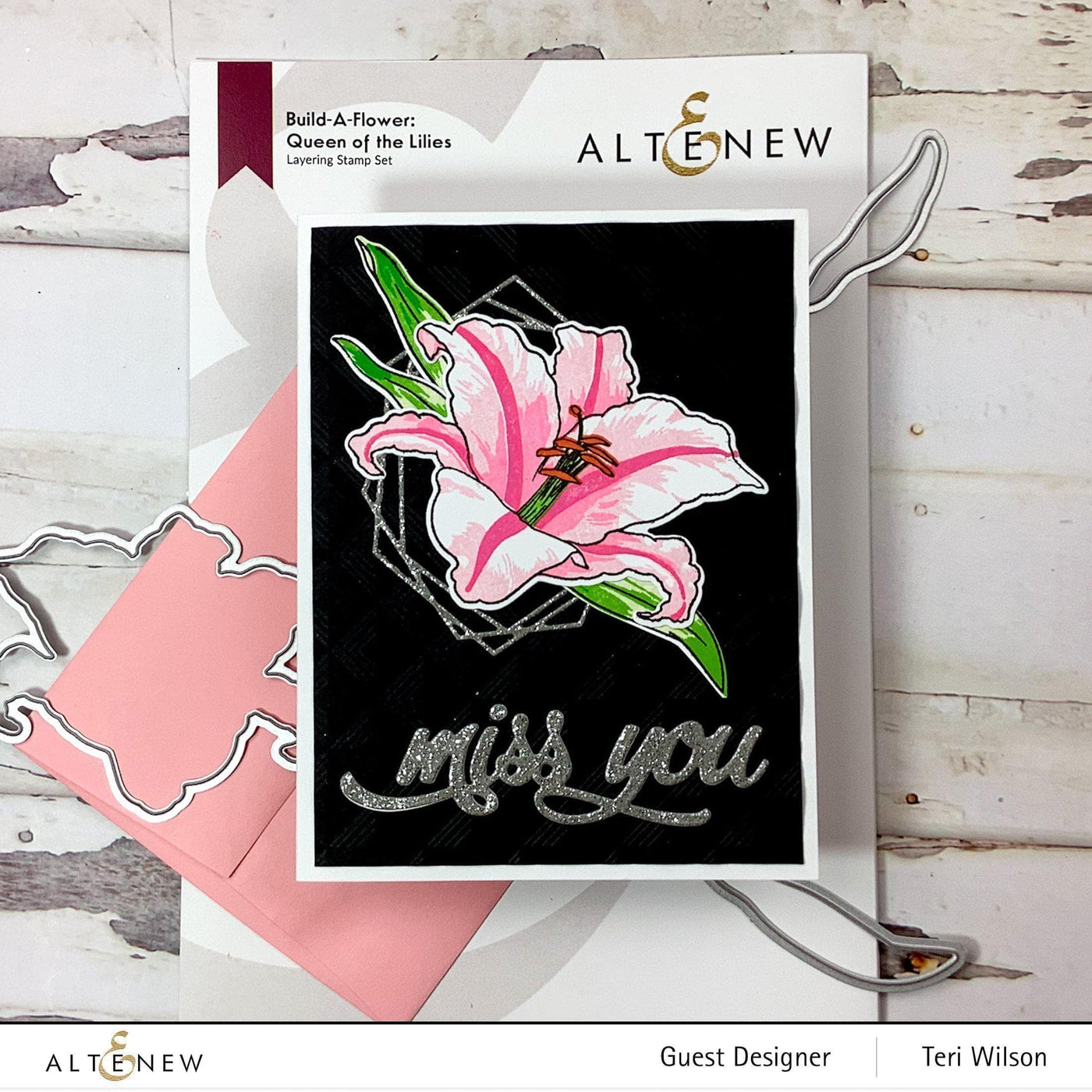 Build-A-Flower Set Build-A-Flower: Queen of the Lilies Layering Stamp & Die Set