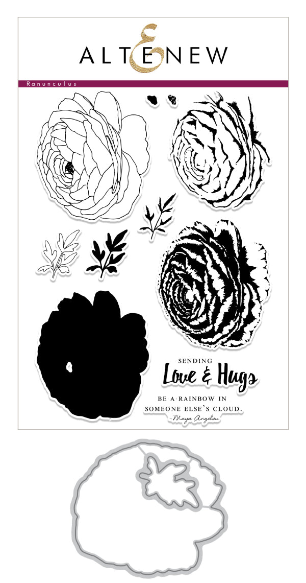 Build-A-Flower Set Build-A-Flower: Ranunculus Layering Stamp & Die Set