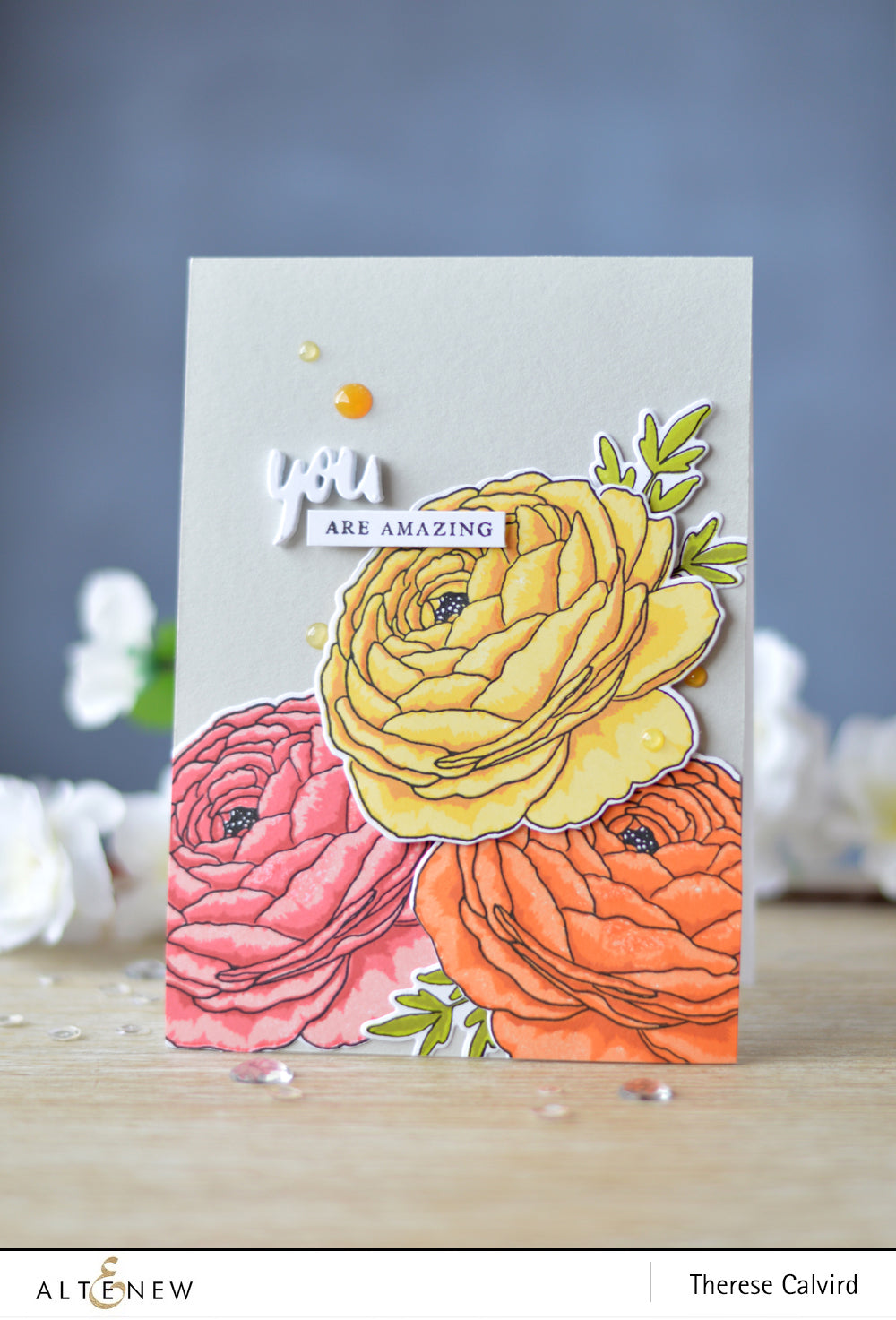 Build-A-Flower Set Build-A-Flower: Ranunculus Layering Stamp & Die Set