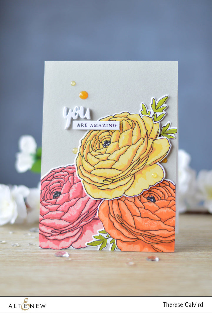 Build-A-Flower Set Build-A-Flower: Ranunculus Layering Stamp & Die Set