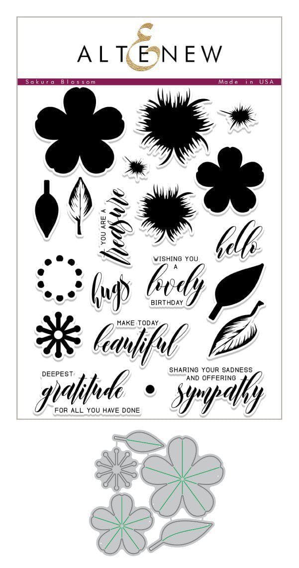 Build-A-Flower Set Build-A-Flower: Sakura Blossom Layering Stamp & Die Set