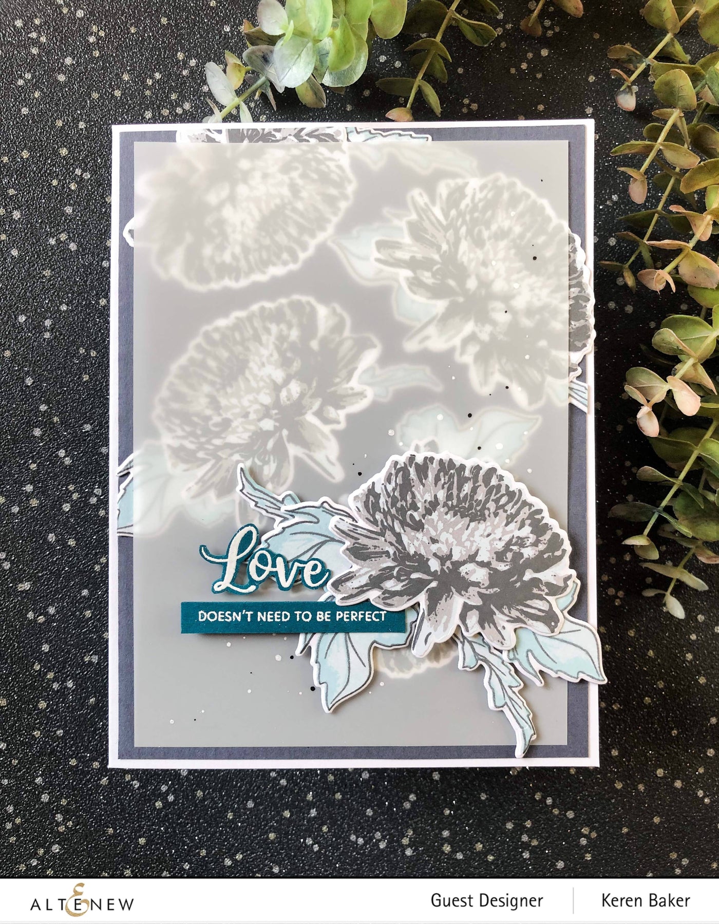 Build-A-Flower Set Build-A-Flower: Semi-Double Chrysanthemum Layering Stamp & Die Set