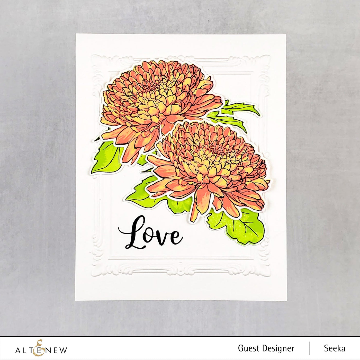 Build-A-Flower Set Build-A-Flower: Semi-Double Chrysanthemum Layering Stamp & Die Set