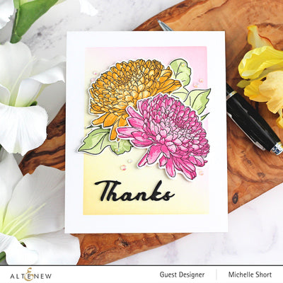 Build-A-Flower Set Build-A-Flower: Semi-Double Chrysanthemum Layering Stamp & Die Set