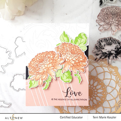 Build-A-Flower Set Build-A-Flower: Semi-Double Chrysanthemum Layering Stamp & Die Set