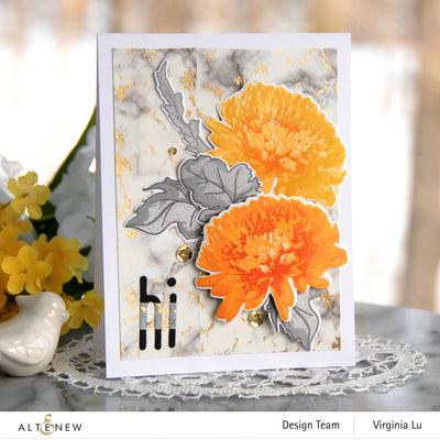 Build-A-Flower Set Build-A-Flower: Semi-Double Chrysanthemum Layering Stamp & Die Set