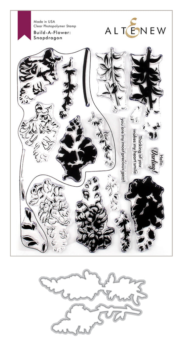 Build-A-Flower Set Build-A-Flower: Snapdragon Layering Stamp & Die Set