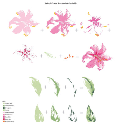 Build-A-Flower Set Build-A-Flower: Stargazer Layering Stamp & Die Set