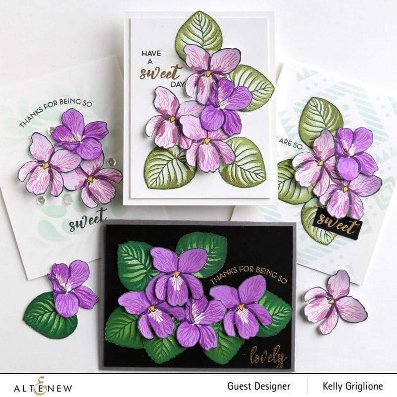 Build-A-Flower Set Build-A-Flower: Sweet Violet Layering Stamp & Die Set
