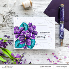 Build-A-Flower Set Build-A-Flower: Sweet Violet Layering Stamp & Die Set