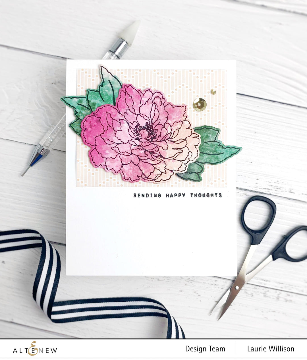 Build-A-Flower Set Build-A-Flower: Tree Peony Layering Stamp & Die Set