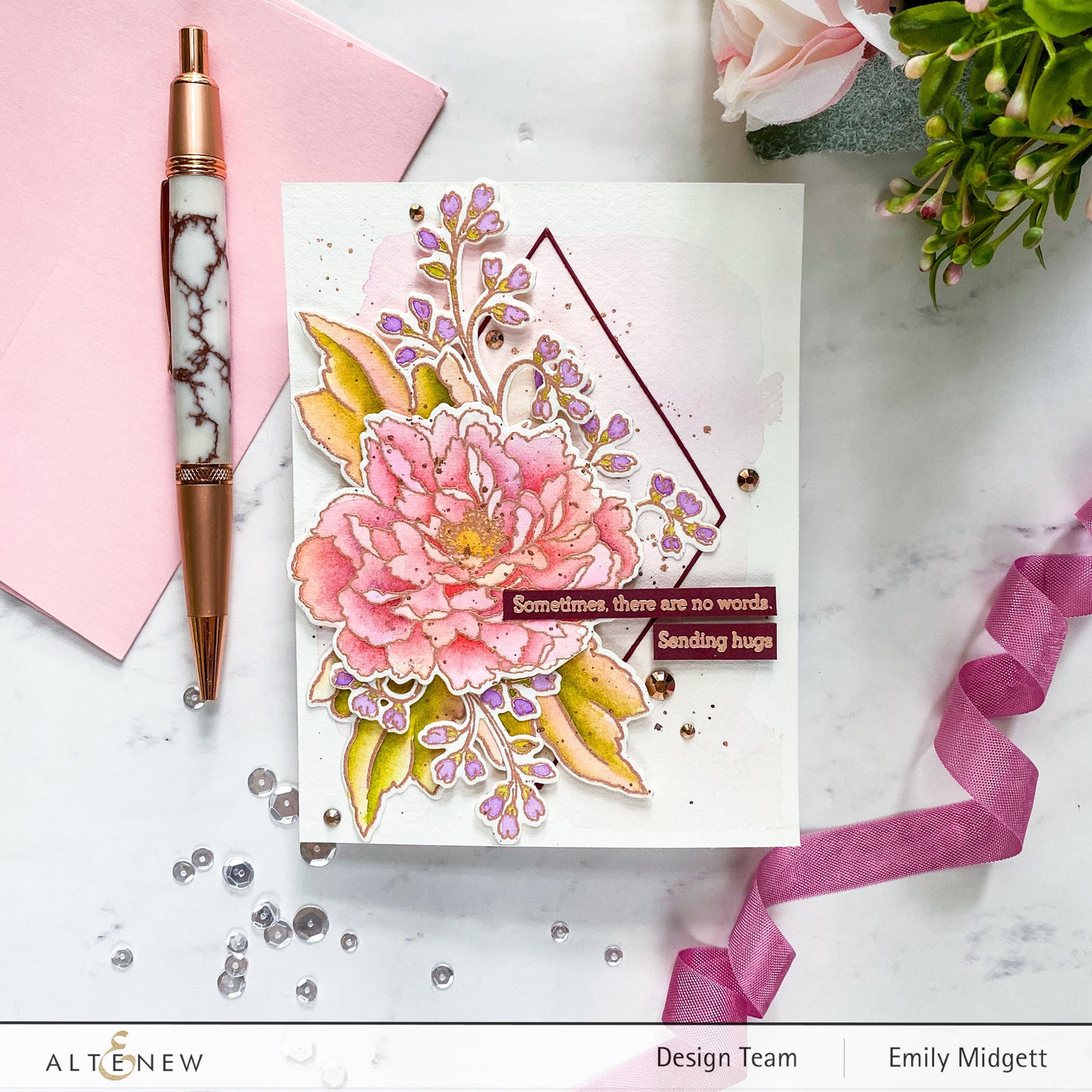 Build-A-Flower Set Build-A-Flower: Tree Peony Layering Stamp & Die Set