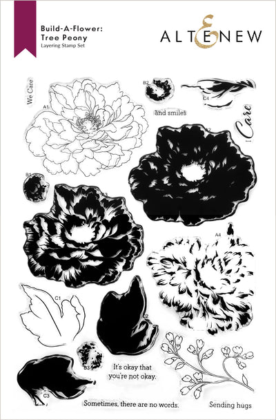 Build-A-Flower Set Build-A-Flower: Tree Peony Layering Stamp & Die Set