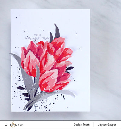 Build-A-Flower Set Build-A-Flower: Triumph Tulip Layering Stamp & Die Set