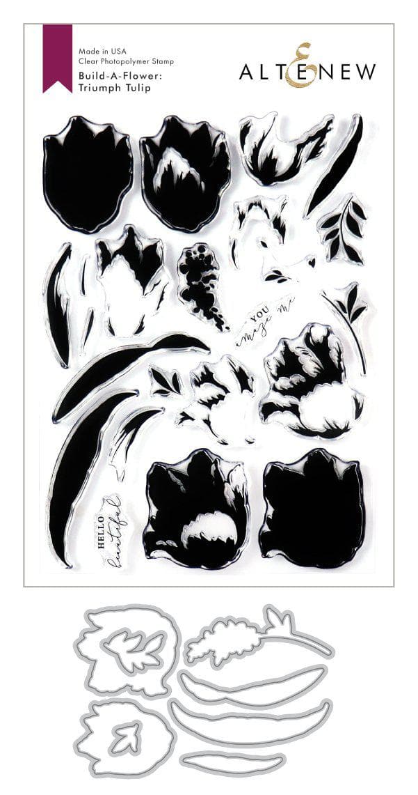 Build-A-Flower Set Build-A-Flower: Triumph Tulip Layering Stamp & Die Set
