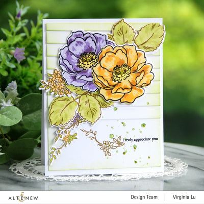 Build-A-Flower Set Build-A-Flower: Wild Rose Layering Stamp & Die Set