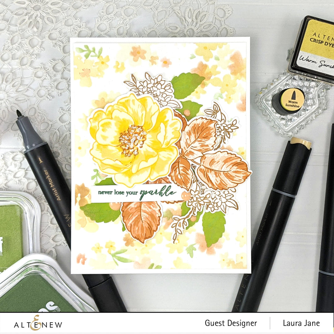 Build-A-Flower Set Build-A-Flower: Wild Rose Layering Stamp & Die Set