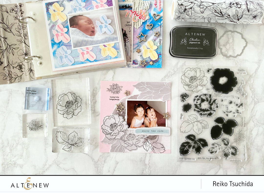 Build-A-Flower Set Build-A-Flower: Wild Rose Layering Stamp & Die Set