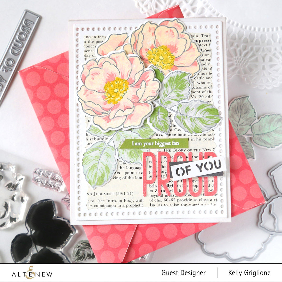 Build-A-Flower Set Build-A-Flower: Wild Rose Layering Stamp & Die Set