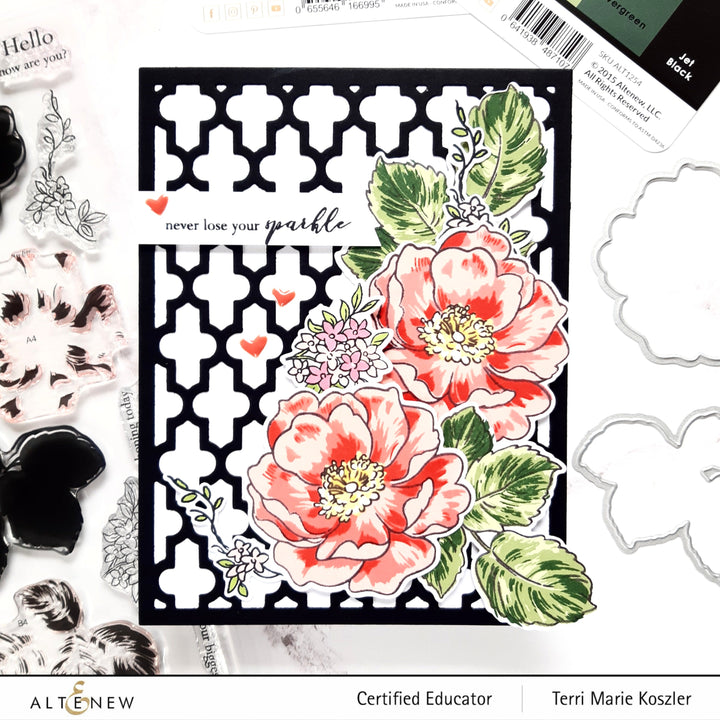 Build-A-Flower Set Build-A-Flower: Wild Rose Layering Stamp & Die Set
