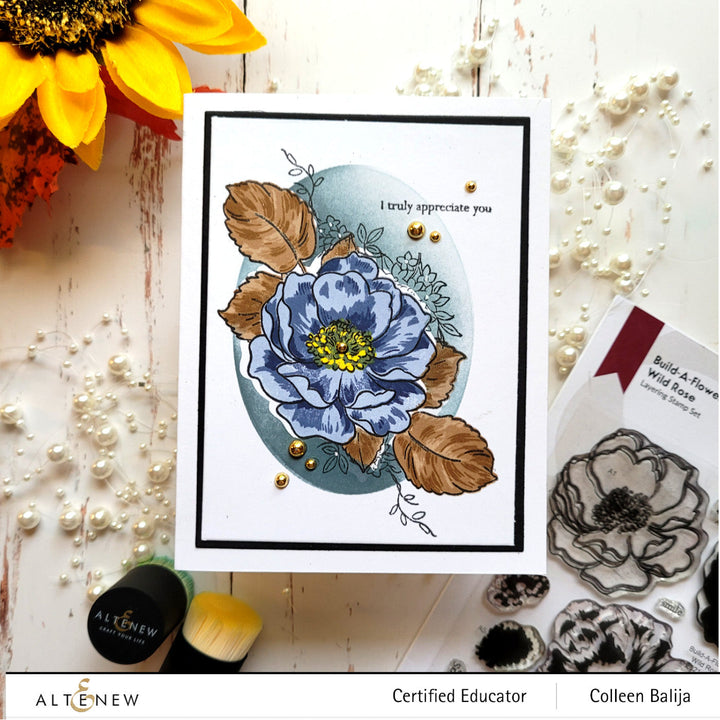 Build-A-Flower Set Build-A-Flower: Wild Rose Layering Stamp & Die Set