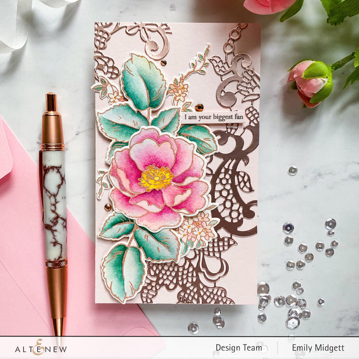 Build-A-Flower Set Build-A-Flower: Wild Rose Layering Stamp & Die Set