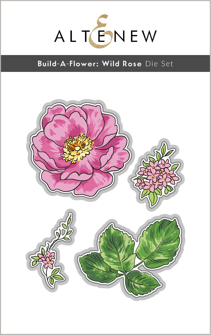Build-A-Flower Set Build-A-Flower: Wild Rose Layering Stamp & Die Set
