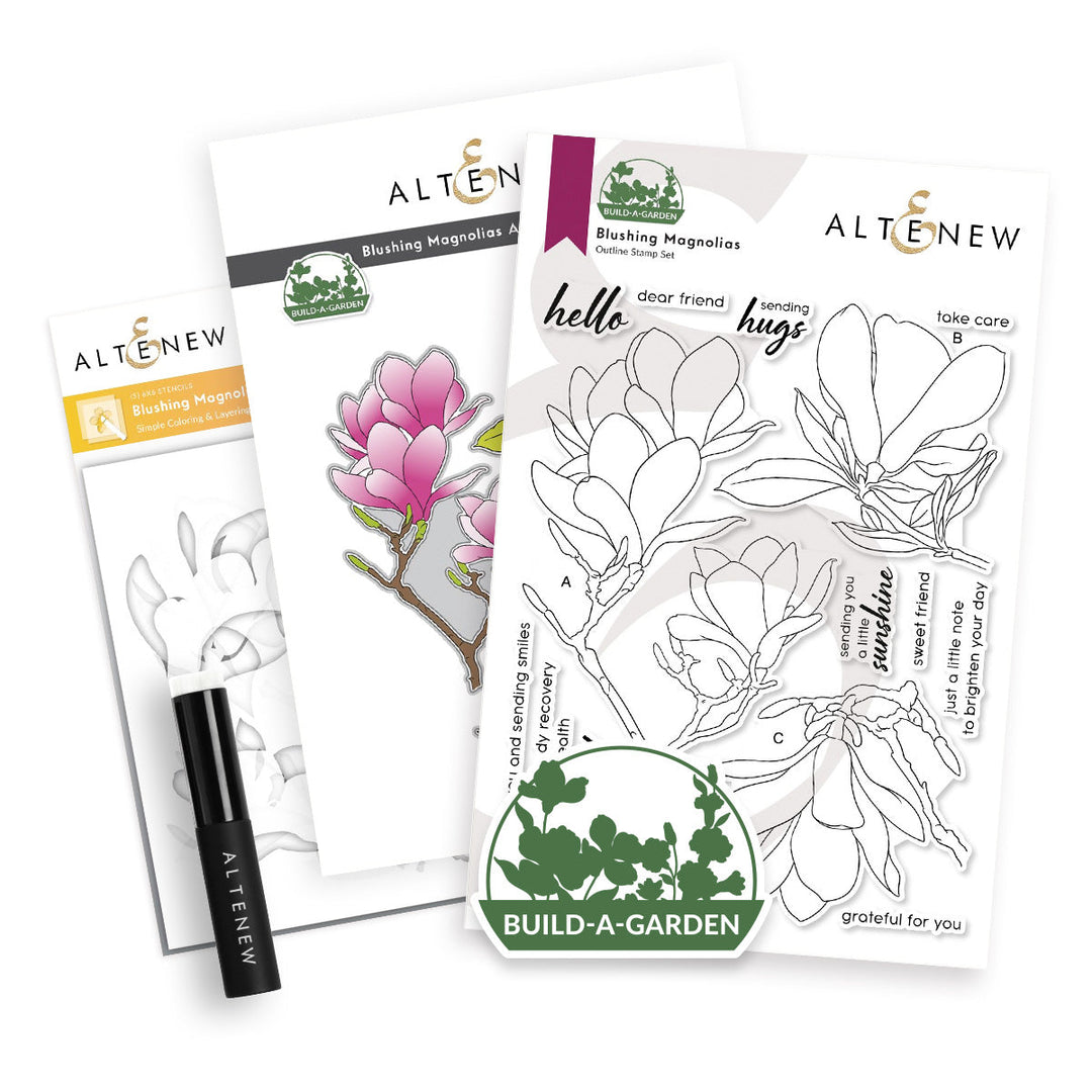 Build-A-Garden Bundle Build-A-Garden: Blushing Magnolias & Add-on Die Bundle