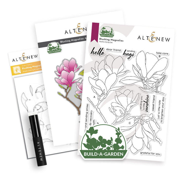 Build-A-Garden Bundle Build-A-Garden: Blushing Magnolias & Add-on Die Bundle
