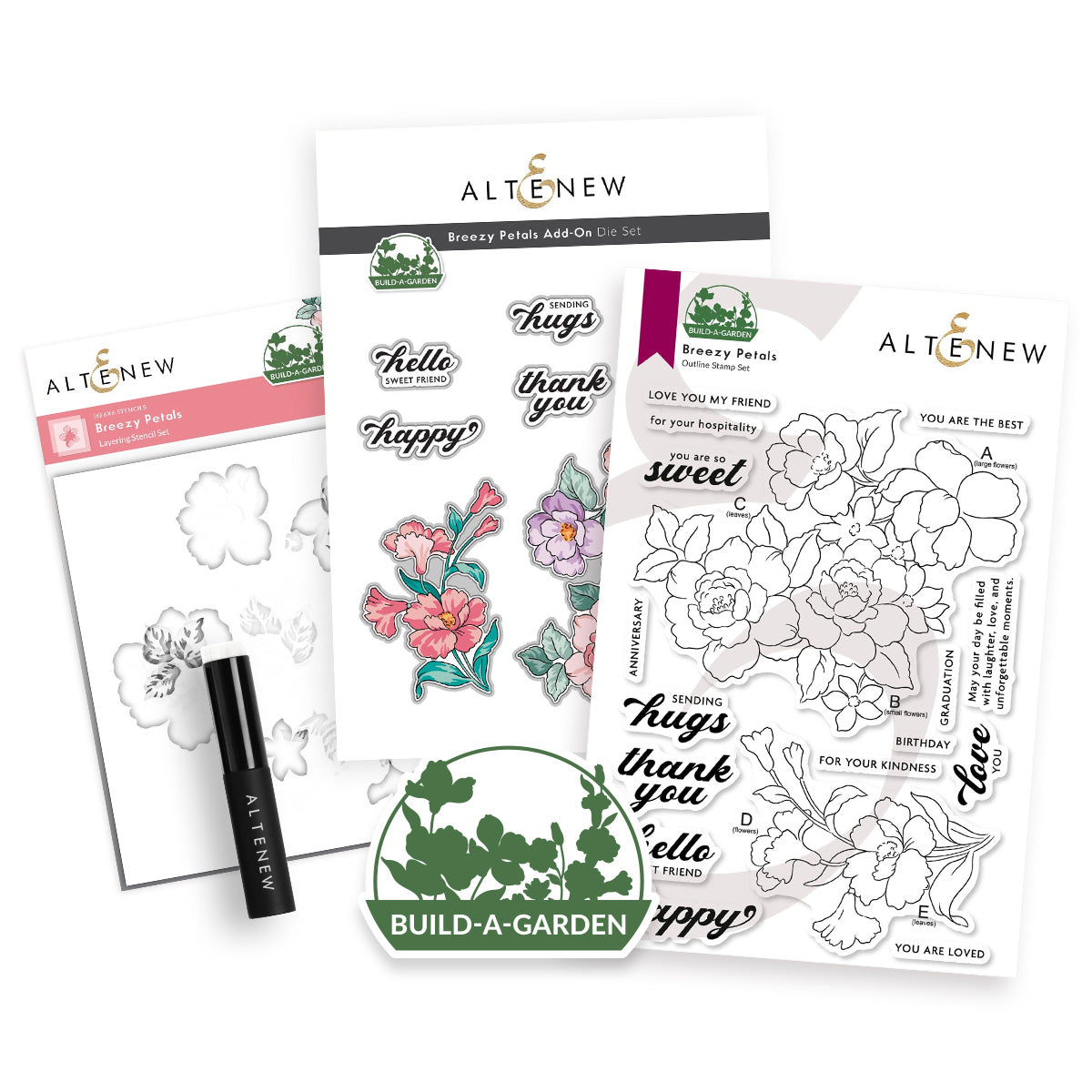 Build-A-Garden Bundle Build-A-Garden: Breezy Petals and Add-on Die Bundle