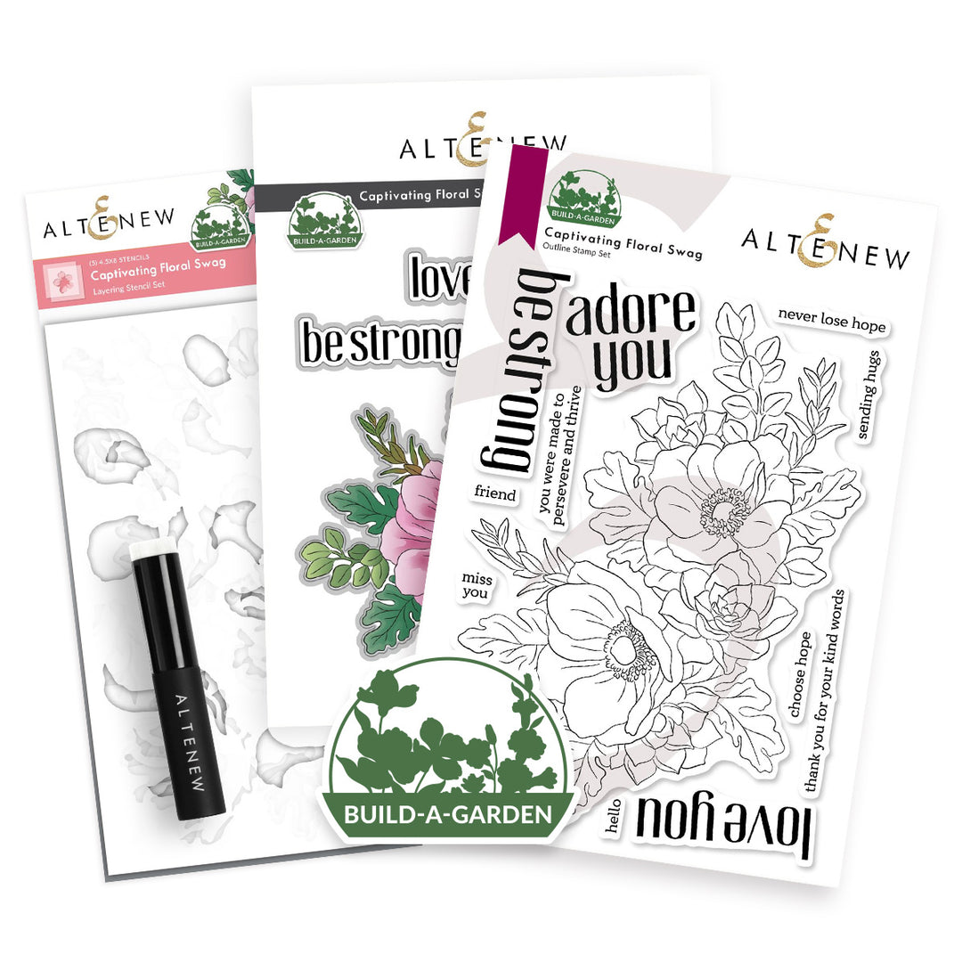 Build-A-Garden Bundle Build-A-Garden: Captivating Floral Swag & Add-on Die Bundle