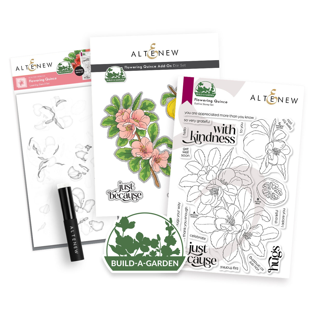 Build-A-Garden Bundle Build-A-Garden: Flowering Quince & Add-on Die Bundle