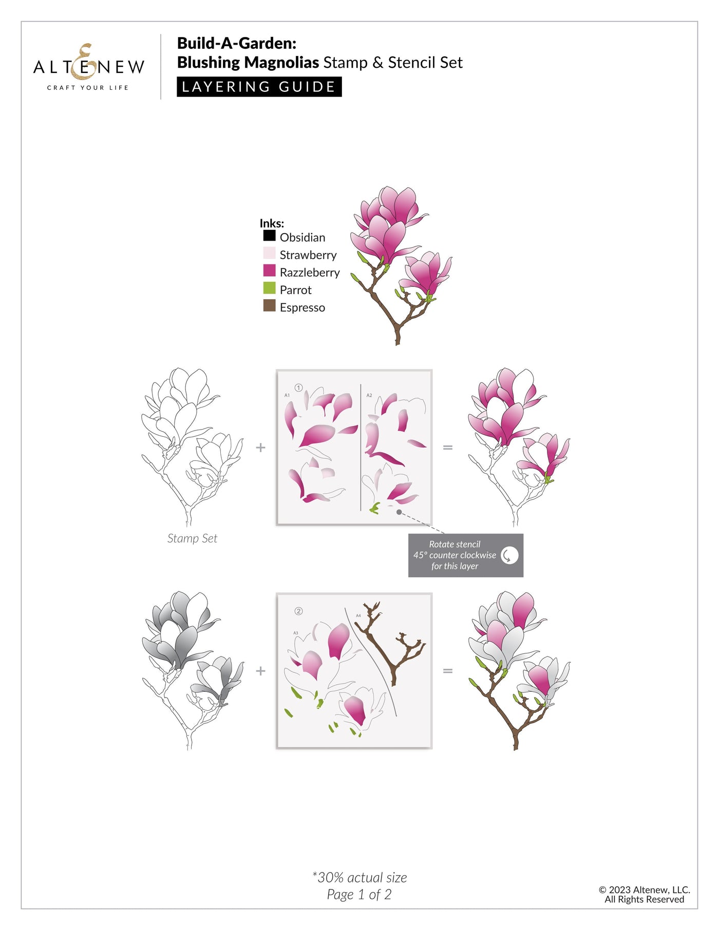 Build-A-Garden Set Build-A-Garden: Blushing Magnolias