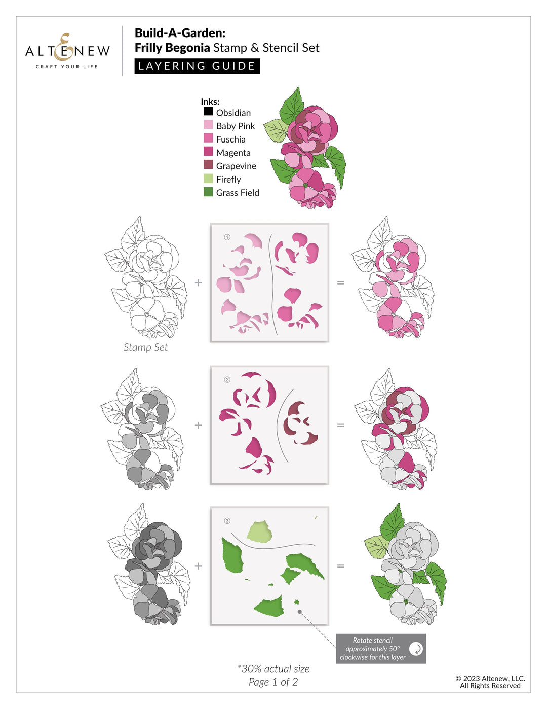 Build-A-Garden Set Build-A-Garden: Frilly Begonia