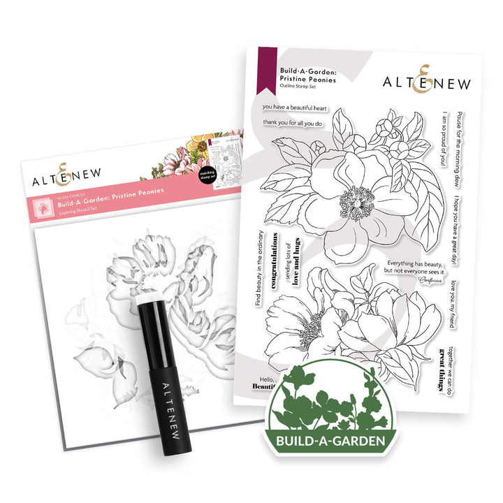 Build-A-Garden Set Build-A-Garden: Pristine Peonies