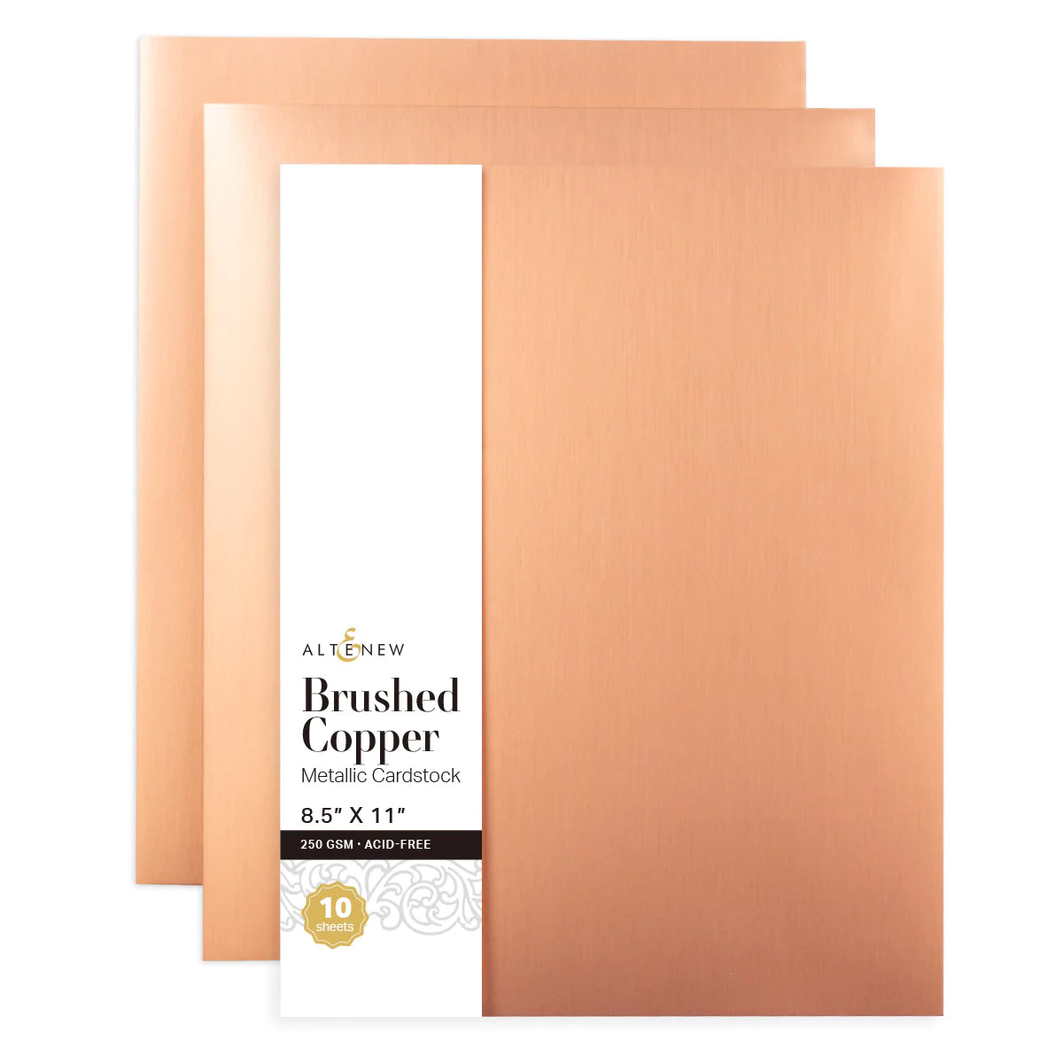 Cardstock Brushed Copper Metallic Cardstock (10 sheets/set)