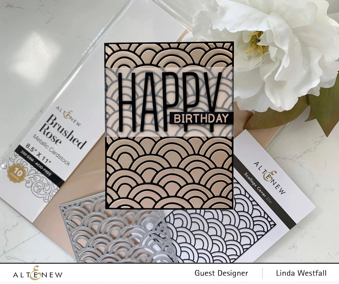 Cardstock Brushed Rose Metallic Cardstock (10 sheets/set)