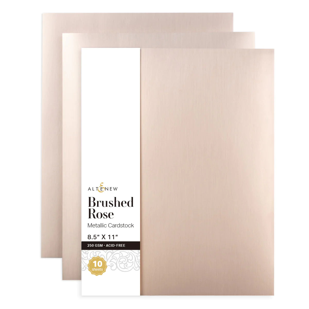 Cardstock Brushed Rose Metallic Cardstock (10 sheets/set)