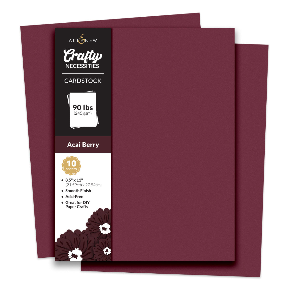 Cardstock Crafty Necessities: Acai Berry Cardstock (10 sheets/set)